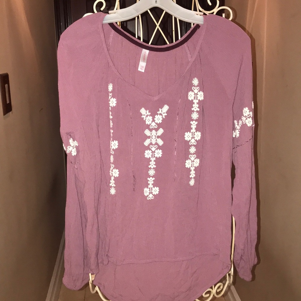 Long sleeve blouse